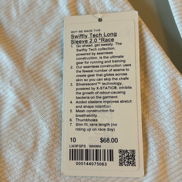 Lululemon race length training top - size 10 - Picture 5 of 9